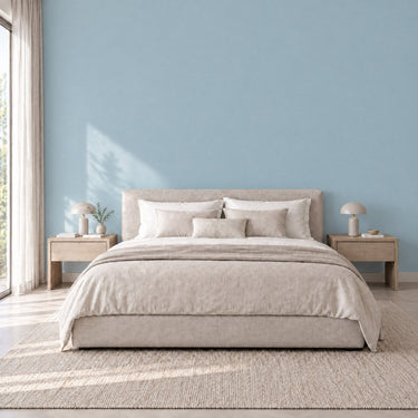 Celestial matte Silk interieurfolie als wand in slaapkamer