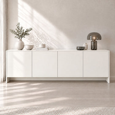 Slaapkamer met Canvas interieurfolie op wand en meubels