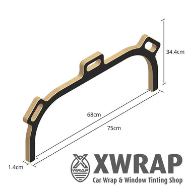 U-vorm wrap montage houder groot XWrap - maten 34,4cm x 68cm x 1.4 cm